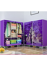 Tủ Vải Quần Áo 3 Buồng 8 Ngăn To, Bền - Hàng Chính Hãng