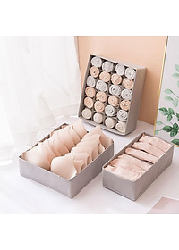 Set 3 Hộp Đựng Đồ Lót Túi Đựng Đồ Lót, Tất Vớ, Đựng Đồ Đa năng Gấp Gọn Đa Năng - Hàng Loại 1 - Chính Hãng MINIIN