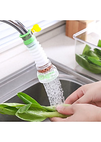 Vòi Lọc Nước Ra Bát Tăng Áp Xoay 360 Có Thể Kéo Dài Chống Bắn Nước Giao Màu Ngẫu Nhiên