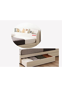 [Kèm Ảnh Thực Tế - Miễn phí vận chuyển & Lắp đặt] Giường ngủ cao cấp MDF lõi xanh chống ẩm OHAHA 002 - White bed