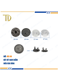 Nút hít nam châm túi xách, Nút nam châm túi xách, Nút nam châm gắn túi mạ điện độ bền 5-8 năm