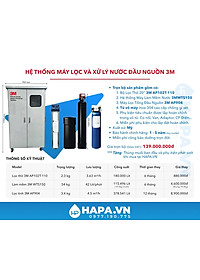 Hệ Thống Lọc Nước Tổng Cao Cấp 3M WTS150 (Combo 3MWTS150 AP904) Chuyên Dùng Cho Biệt Thự Villa Penthouse Nhập Khẩu Mỹ - Hàng Chính Hãng 3M