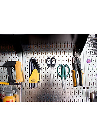 Bộ 5 móc nhỏ Pegboard bằng thép dày 1,6mm sơn tĩnh điện hiện đại - Phụ kiện cho bảng treo dụng cụ cơ khí 