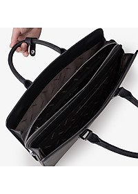 Túi Xách Cặp Da Nam Công Sở GENCE CGL08 Chất Liệu Da Bò Khóa Số Cao Cấp Màu Đen