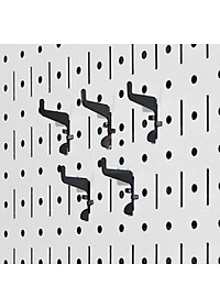 Bộ 5 móc nhỏ Pegboard bằng thép dày 1,6mm sơn tĩnh điện hiện đại - Phụ kiện cho bảng treo dụng cụ cơ khí 