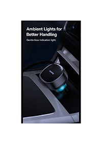 Tẩu sạc dùng trên ô tô tích hợp cáp Type C và iP Cable 60W Baseus Enjoyment Pro Car Charger - Hàng chính hãng