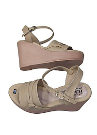 Giày Sandal Nữ Đế Xuồng TiTi ĐÔ Cao Cấp 9cm DNU2061d