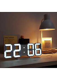 Đồng hồ LED 3D treo tường, để bàn thông minh TN828
