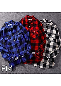 Áo sơ mi nam dài tay form rộng kẻ sọc caro cổ bẻ phong cách Hàn Quốc – FORMEN SHOP – FMTTB011