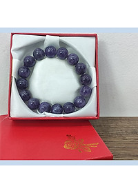 Vòng tay phong thủy Thạch anh tím 12 ly, vòng tay chuỗi hạt đá