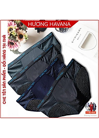 Hộp 4 quần lót nam thông hơi - quần sịp nam tam giác đùi - có size lớn MLQ01