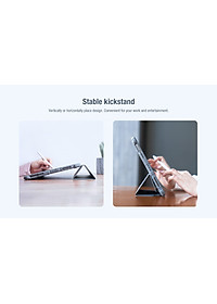 Bao da cao cấp cho iPad 10.2 inch 2019/2020 hàng chính hãng Nillkin Bumper Leather có nắp bảo vệ camera