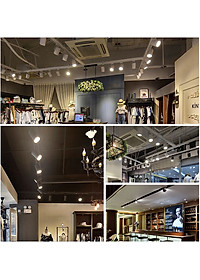 Combo 3 đèn rọi ray + 1 ray 1 mét vỏ trắng DX100 loại chuẩn