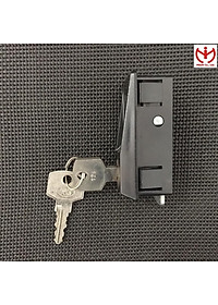 Khóa tủ sắt cửa lùa REAL T125 dùng cho tủ Hòa Phát 2 cánh trượt T6 chìa thau - MSOFT