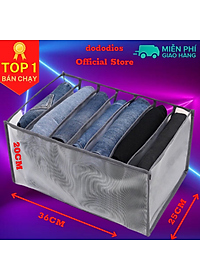 Túi vải chia ngăn đựng quần áo 7, 9, 11 và 12 ngăn - chính hãng dododios