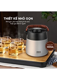 Bình pha trà giữ nhiệt inox có lõi lọc trà Lebenlang LBL3031 và LBL3035, 1L và 1L5 - hàng chính hãng