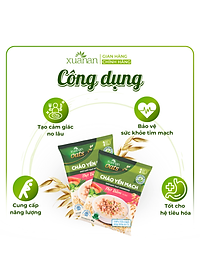 Combo 6 Gói Cháo Yến Mạch Thịt Heo Bằm Xuân An 40G (Tặng Kèm 1 Gói)