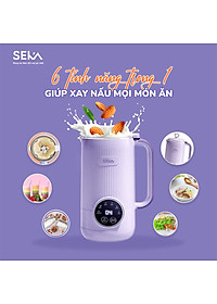 Máy làm sữa hạt mini, Máy xay sữa hạt đa năng SEKA SK320 600ml công suất 600W 5 chức năng bảo hành 12 tháng - Hàng chính hãng