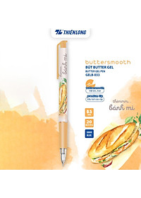 Combo 5/10/20 Bút gel B - Buttersmooth Gel Thiên Long GELB-033 - Premium Tip viết êm, trơn - Mực Xanh