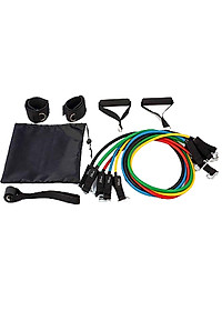 Bộ 5 Dây Kéo Kháng Lực,Đàn Hồi Ngũ Sắc Cỡ Lớn Móc To Chính Hãng Đại Nam Sport + Kèm Túi Rút Đựng Cao Cấp