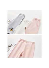 Quần legging bé gái Easy Baby họa tiết trái dâu, chất cotton co giãn thoáng mát cho bé từ 12-24kg (SL-034G)