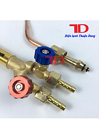 Mỏ hàn gió đá núm vặn xanh đỏ và vàng