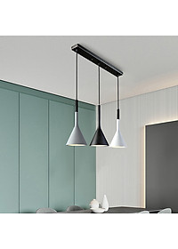 Đèn treo thả trần cao cấp trang trí bàn ăn cao cấp VERSION 3 bóng ngang