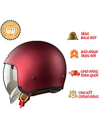 Nón bảo hiểm 3/4 Royal kính am M139 đỏ đô