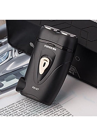 Máy Cạo Râu Sạc Điện 2 Lưỡi Poree PS187 Có Chứ Năng Tự Mài Miễn Thay Lưỡi