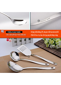 [HÀNG CHÍNH HÃNG] Thìa xào nhỏ inox dài 26 cm, rộng 7 cm bằng thép không gỉ an toàn sức khỏe GGOMi Hàn Quốc GG467