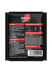 [Tặng Hũ Thủy Tinh NESCAFÉ (Tet 26) NESCAFE 750ml] Cà phê Hòa tan NESCAFÉ CAFÉ VIỆT 35 gói Vị Mạnh đặc trưng