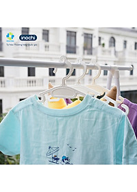 Set 10 chiếc móc áo mỏng trẻ em Hara 185 hàng cao cấp - giao màu ngẫu nhiên