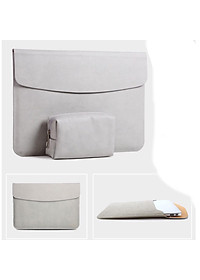 BAO DA, TÚI DA, CẶP DA CHỐNG SỐC CHO MACBOOK, LAPTOP, SURFACE KÈM VÍ ĐỰNG PHỤ KIỆN CHỐNG NƯỚC