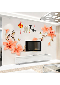 Decal dán tường ĐỖ QUYÊN AZALEA 3D CH2003 (170 x 110 cm)