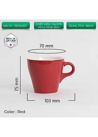 Ly sứ Origami Cappuccino Cup 180ml uống trà cà phê