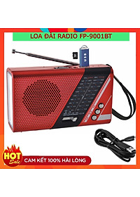 ĐÀI RADIO Pepe 9001BT Kèm thẻ nhớ 8G- Có Đèn Pin - Âm Thanh Lớn-Hàng Chính Hãng