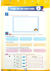 Phiếu Ôn Tập Cuối Tuần - Môn Tiếng Việt - Lớp 3 - Chân Trời Sáng Tạo (2023)