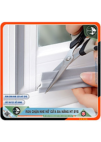Ron Chặn Khe Cửa HT SYS - Chất Liệu PU Và PE Cải Tiến, Dài 2 Mét - Ron Dán Khe Cửa, Chân Cửa, Khung Cửa - Ngăn Gió Lùa, Cách Âm, Chống Bụi, Ngăn Côn Trùng, Chống Thoát Khí Điều Hòa, Chống Va Đập Cửa - Hàng Chính Hãng