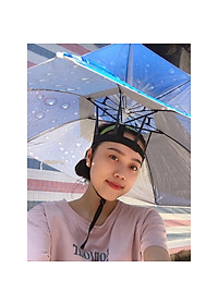 Mũ Ô Dù Đội Đầu Có Thể Gấp Gọn Tiện Lợi Chống Nắng Mưa Độc Đáo Cá Tính - Dùng Đi Du Lịch, Câu Cá, Đi Học,làm vườn