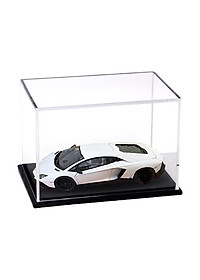 Hộp mica Enter BOX105 10x20x15cm mica dày 2mm, đế đen 5mmx2 chữ nhật nằm, Hộp trưng bày mô hình, Hộp mica trong chống bụi