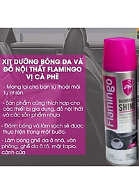 Bình Xịt Dưỡng Bóng Da Và Nội Thất Ô tô Hương vị Cà Phê - Flamingo F096