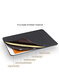 Case Bao da chống sốc cho iPad Pro 11 2022 Chip M2 / 2021 Chip M1 / 2020 hiệu Mutural Yashi Series mặt lưng canvas  có ngăn đựng bút, thiết kế tản nhiệt, cơ chế smartsleep - hàng nhập khẩu