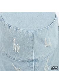 Nón vành tròn, Mũ bucket jean rách nam nữ phong cách cá tính