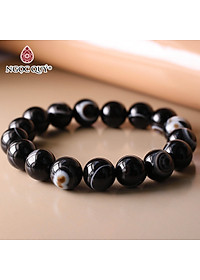 Vòng tay đá mã não mắt rồng mệnh thủy, mộc - Ngọc Quý Gemstones