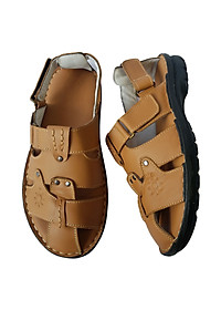 Giày Sandal Nam Bít Mũi Da Bò Thật BIGGBEN SD124