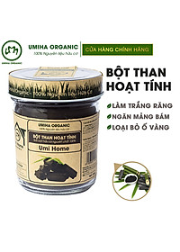 Bột Than Hoạt Tính Nguyên Chất UMIHOME (125g) – Làm trắng răng, sạch sâu da mặt, loại bỏ mụn, giải đọc cho da