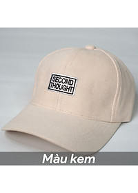 Mũ lưỡi trai thêu chữ SECOND THOUGHT nhiều màu- Nón kết nam nữ