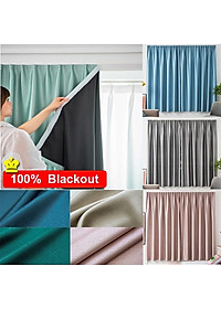 Rèm Dính-Không Cần Khoan Vô Cùng Tiện Lợi, Chất Liệu Vải Cản Sáng Tốt-Nhiều Màu, Kích Thước