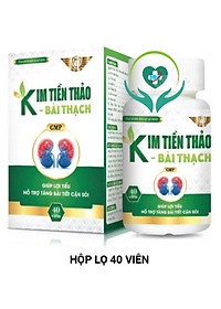 Viên uống Kim tiền thảo - Bài thạch Vinh Thịnh Vượng VV, hộp 40v, hỗ trợ làm tan sỏi