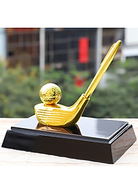 Gậy golf và giá cắm bút mạ vàng 24K: Quà tặng độc đáo cho sếp, đối tác yêu thích thể thao golf, quà tặng giải thi đấu golf